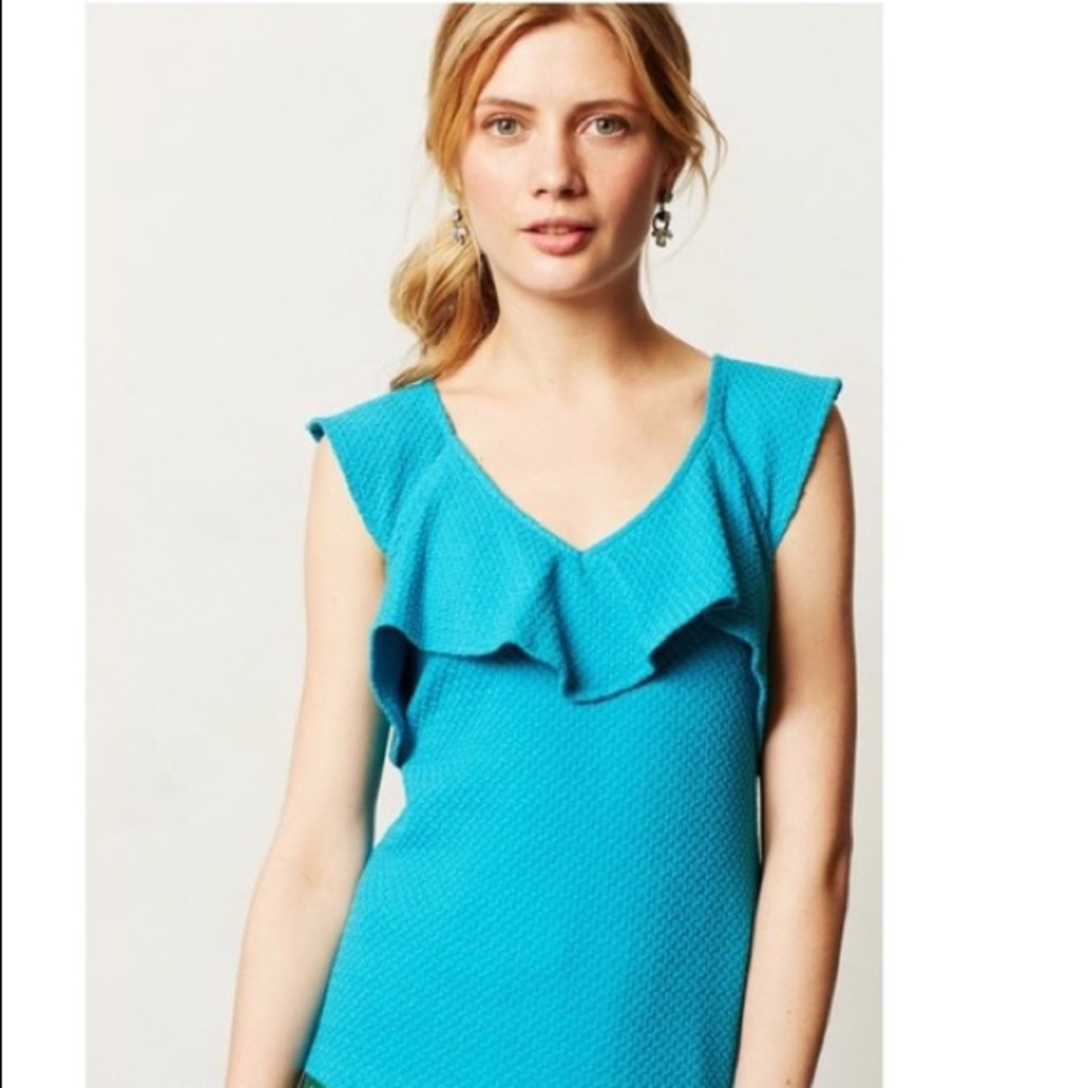 Anthropologie - Deletta Ruffle Rim Tank